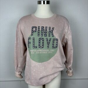 Pink Floyd Sweatshirt Size L Pompeii Amphitheatre Italy 1971 Studded Rock & Roll